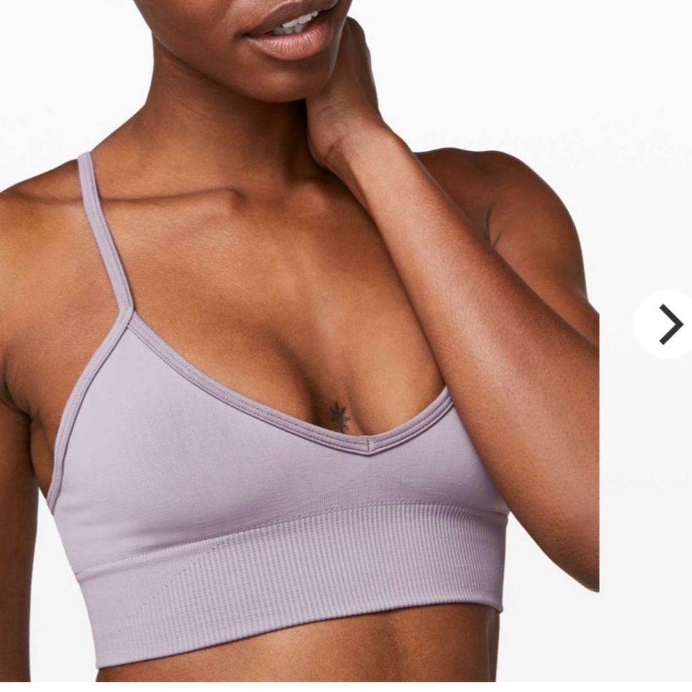 lululemon athletica Lilac Seamless Strappy Sports Bra